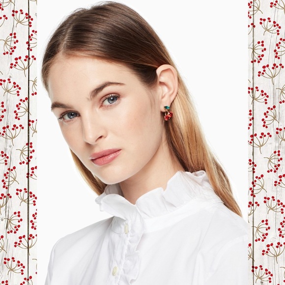 Kate Spade Ma Cherie cherry stud earrings